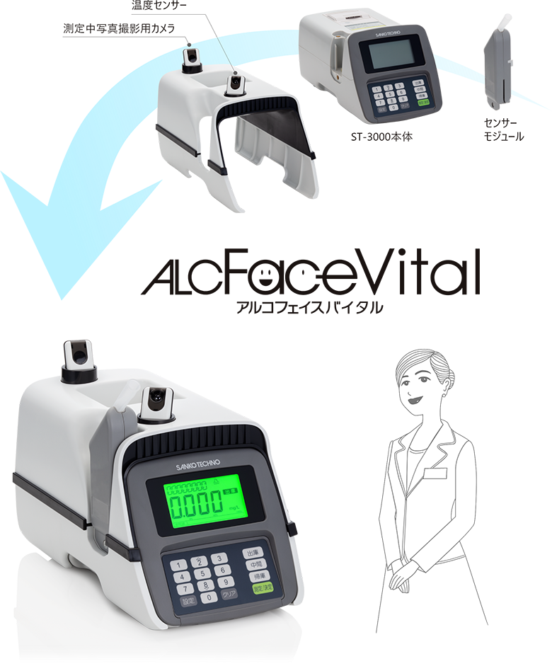 alcface vital | アルコールチェッカー・アルコール検知器｜サンコー