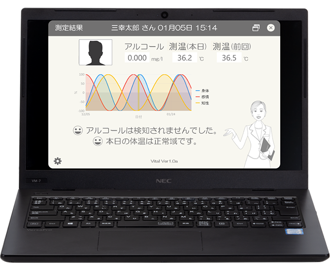 測定結果表示画面